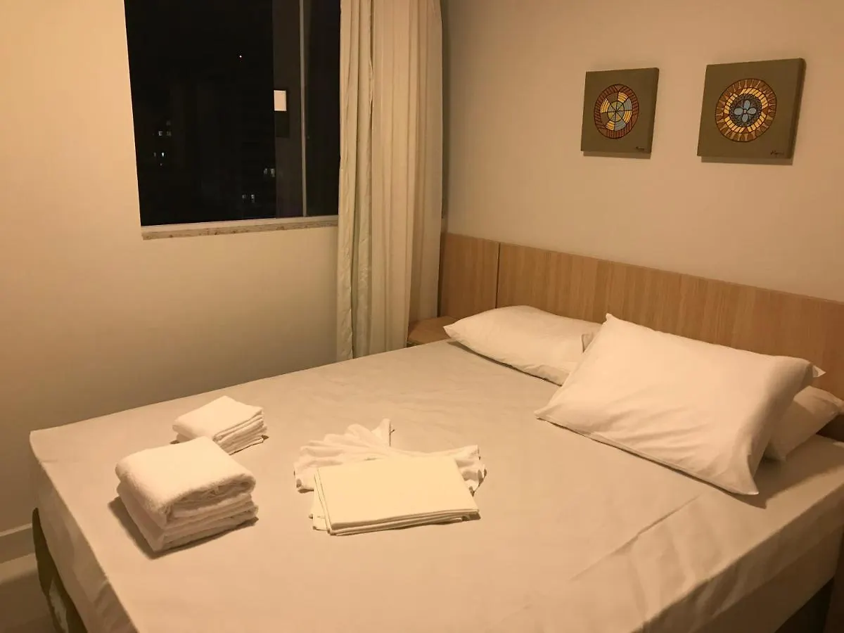 Apartamento Tipo Flat Para Temporada Em Caldas Novas Com Cozinha ブラジル